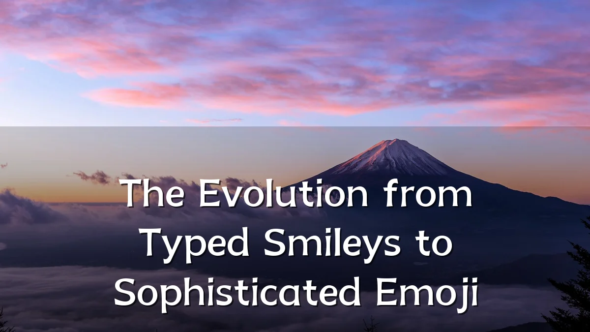 The Evolution from Typed Smileys to Sophisticated Emoji