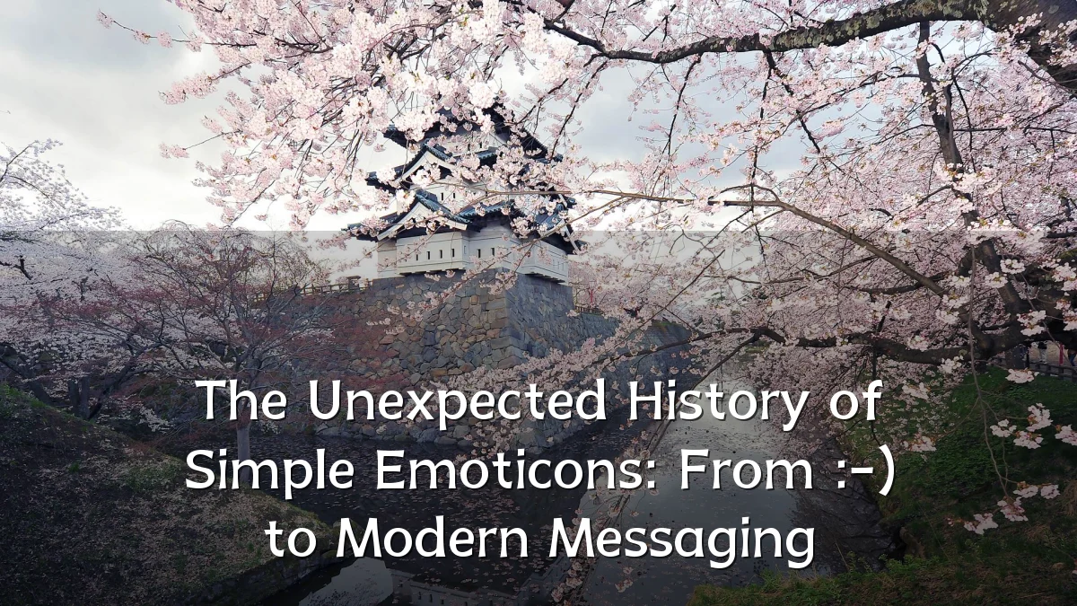The Unexpected History of Simple Emoticons: From :-) to Modern Messaging
