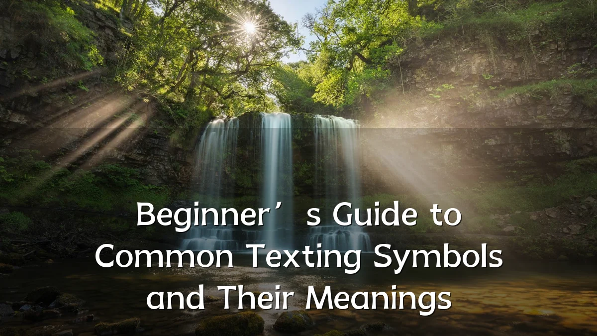 Beginner’s Guide to Common Texting Symbols and Their Meanings