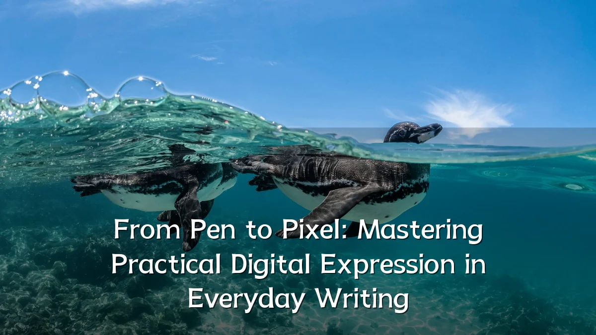 From Pen to Pixel: Mastering Practical Digital Expression in Everyday Writing