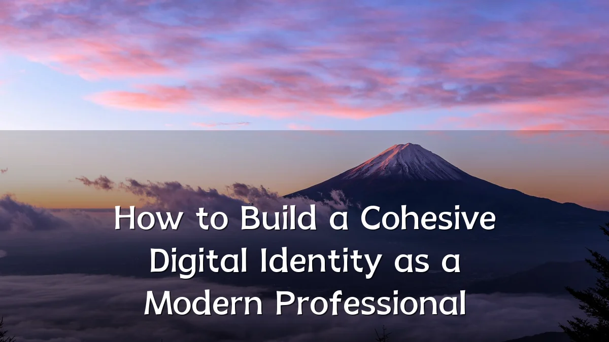 How to Build a Cohesive Digital Identity as a Modern Professional