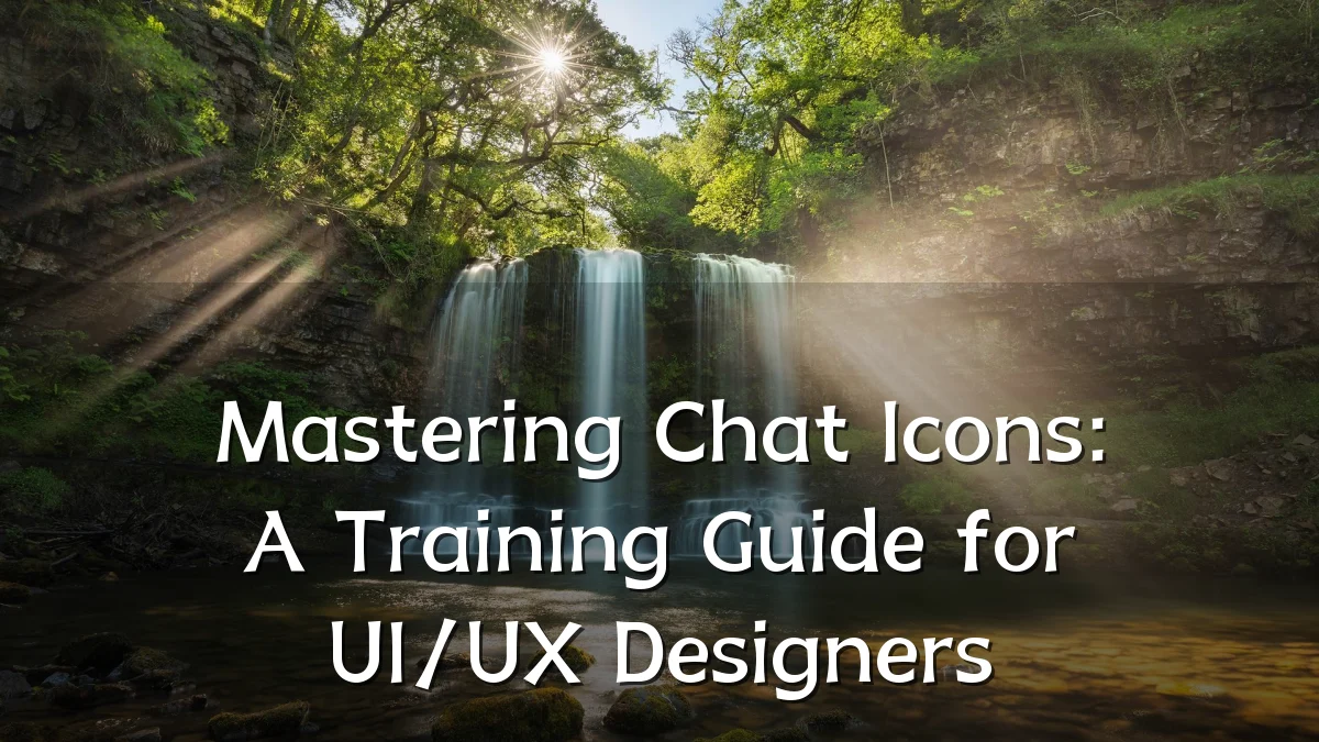 Mastering Chat Icons: A Training Guide for UI/UX Designers