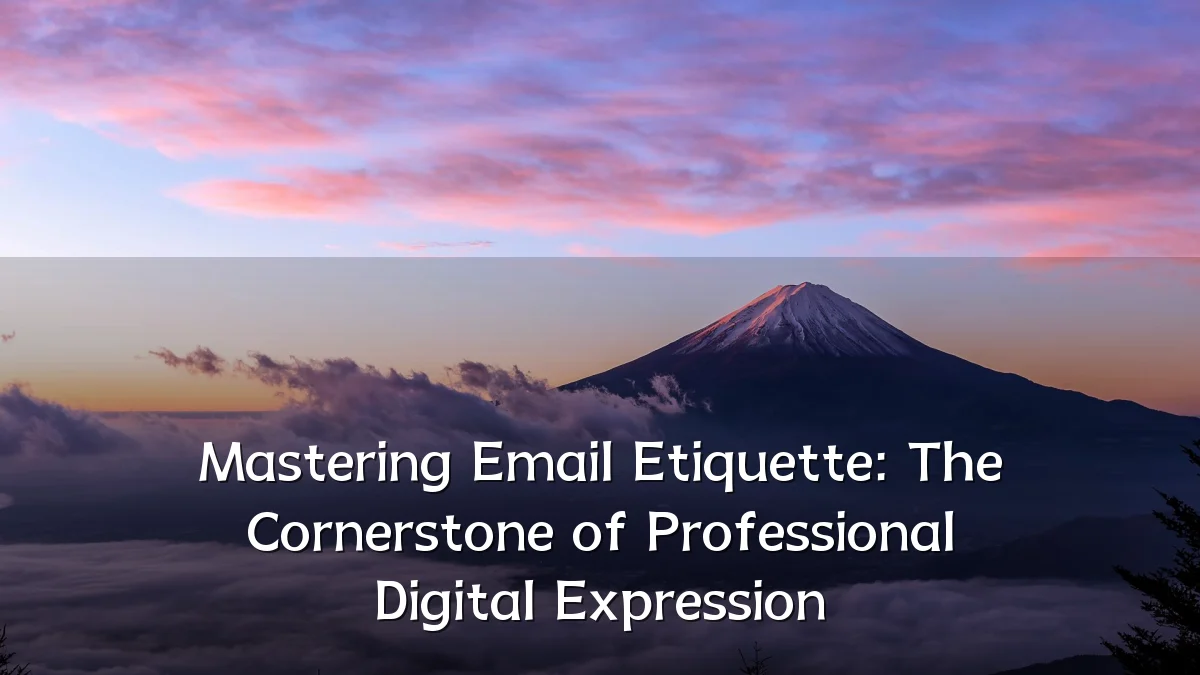 Mastering Email Etiquette: The Cornerstone of Professional Digital Expression