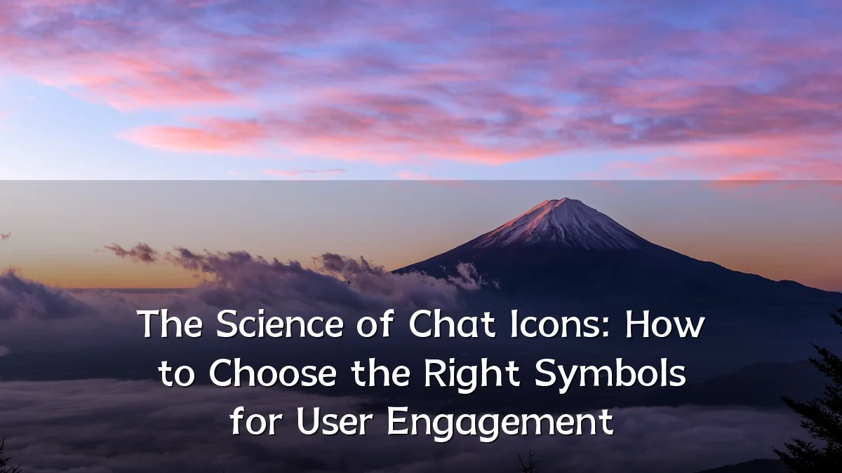 The Science of Chat Icons: How to Choose the Right Symbols for User Engagement