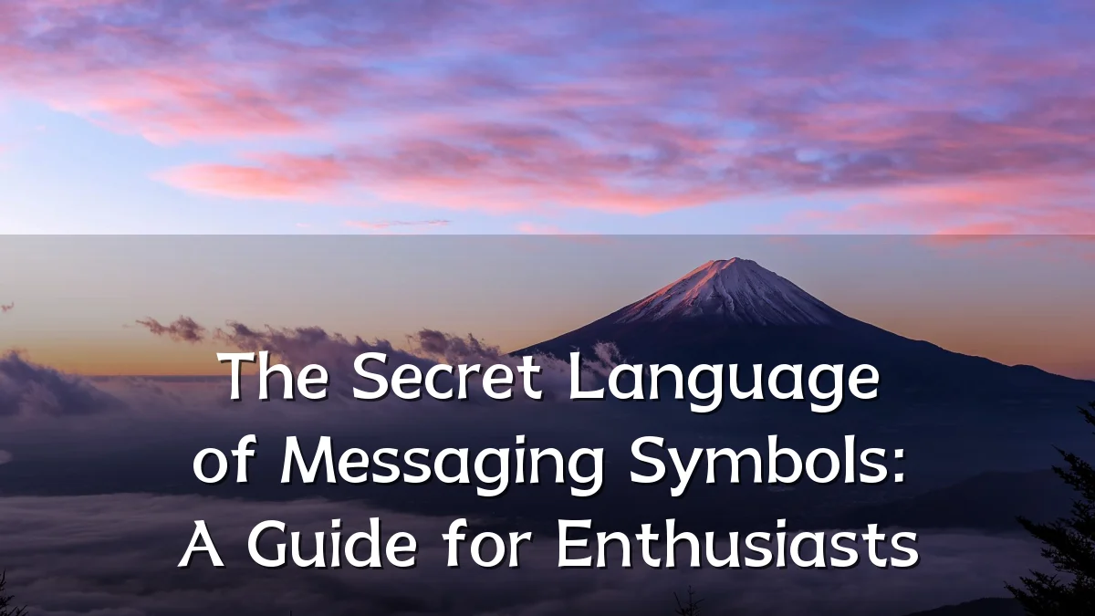 The Secret Language of Messaging Symbols: A Guide for Enthusiasts